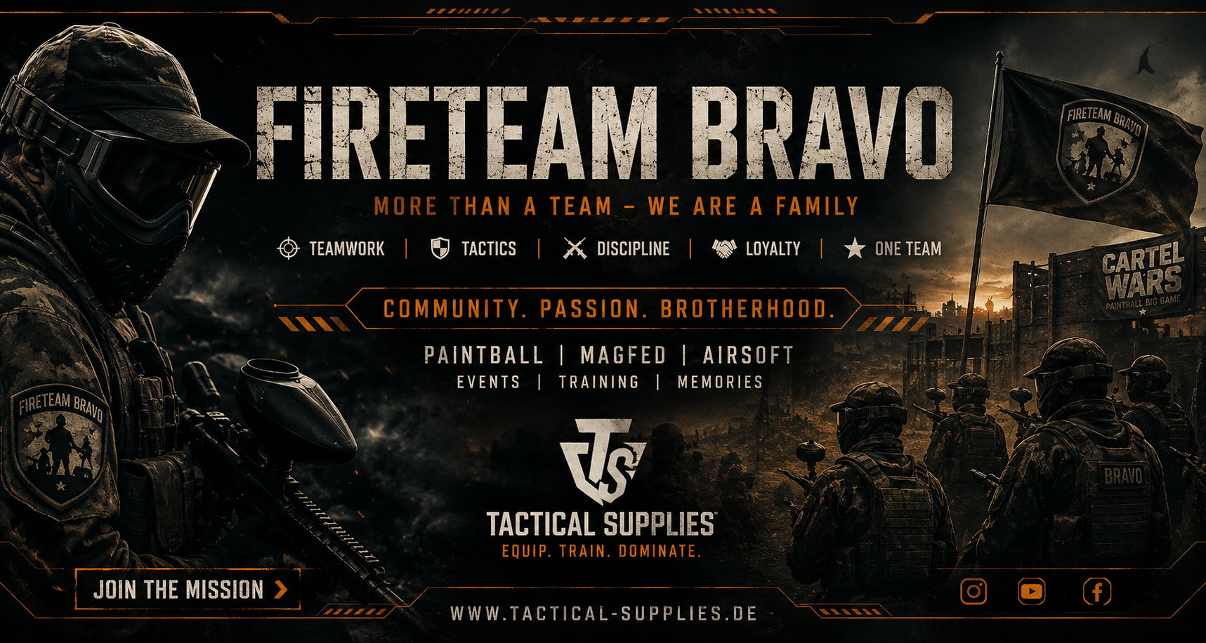 Fireteam Bravo Community Banner von Tactical Supplies mit...