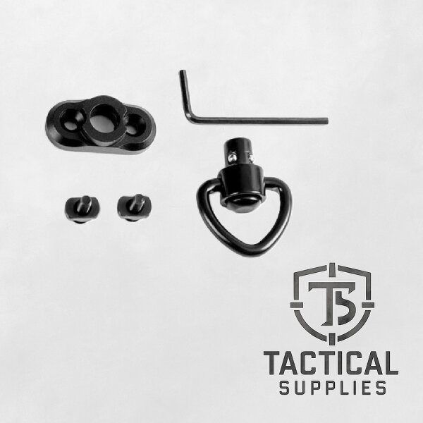 M-LOK Sling Mount Adapter mit Schnellverschluss – Trageriemen-Halterung mit QD Push Button | Tactical-Supplies