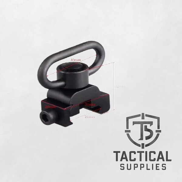 QD Sling Mount mit Push Button – Taktische Trageriemen-Halterung für M-LOK & KeyMod Systeme | Tactical-Supplies