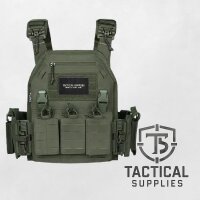 Tactical Plate Carrier mit 5.56 Triple Magazine Pouch Oliv