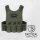 Taktische Weste Laser-Cut MOLLE | Plate Carrier mit Schnellverschluss & 5.56 / 9 mm Magazintasche Sand