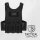 Taktische Weste Laser-Cut MOLLE | Plate Carrier mit Schnellverschluss & 5.56 / 9 mm Magazintasche Sand